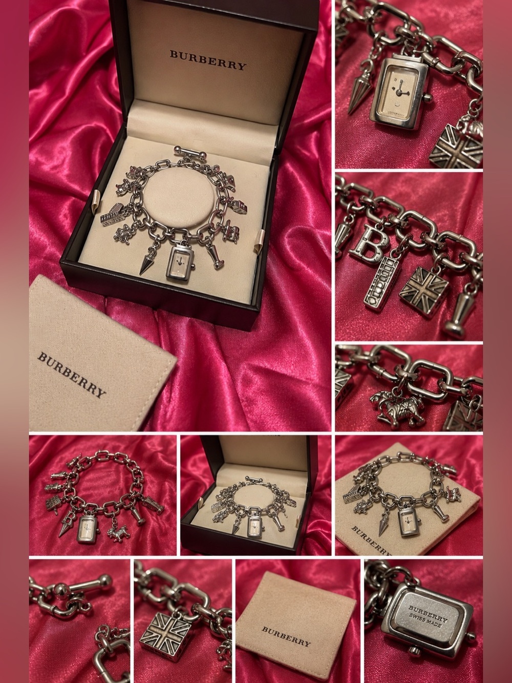 Burberry Gorgeous Authentic Watch Charm Bracelet